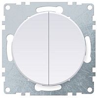 Выключатель без рамки OneKeyElectro Florence 2-кл. белый картинка